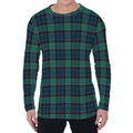 Clan Campbell Tartan Pattern Print Men's Long Sleeve T-Shirt
