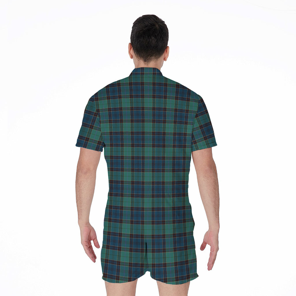 Clan Campbell Tartan Pattern Print Men's Rompers
