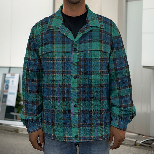 Clan Campbell Tartan Pattern Print Men's Shirt Jacket