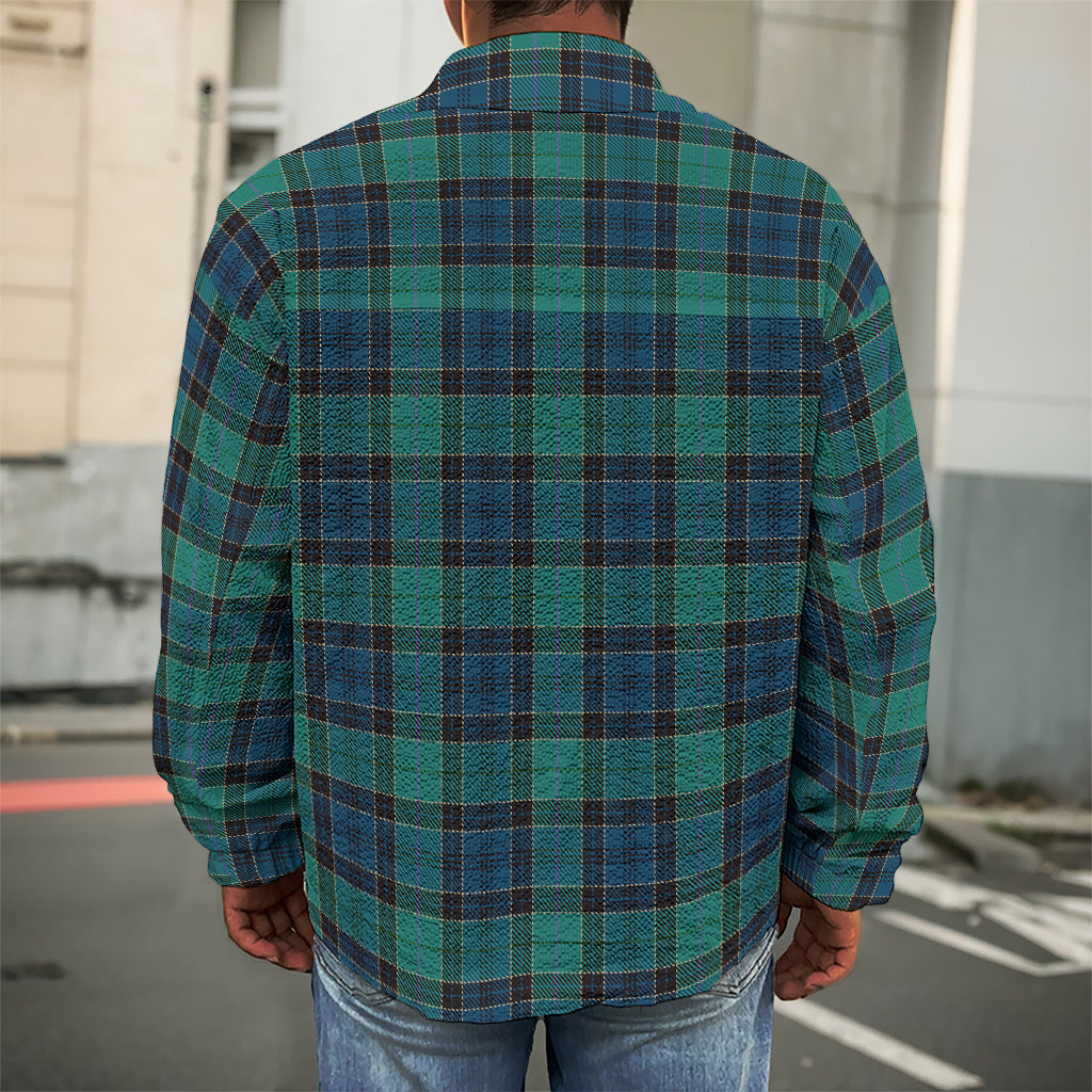 Clan Campbell Tartan Pattern Print Men's Shirt Jacket
