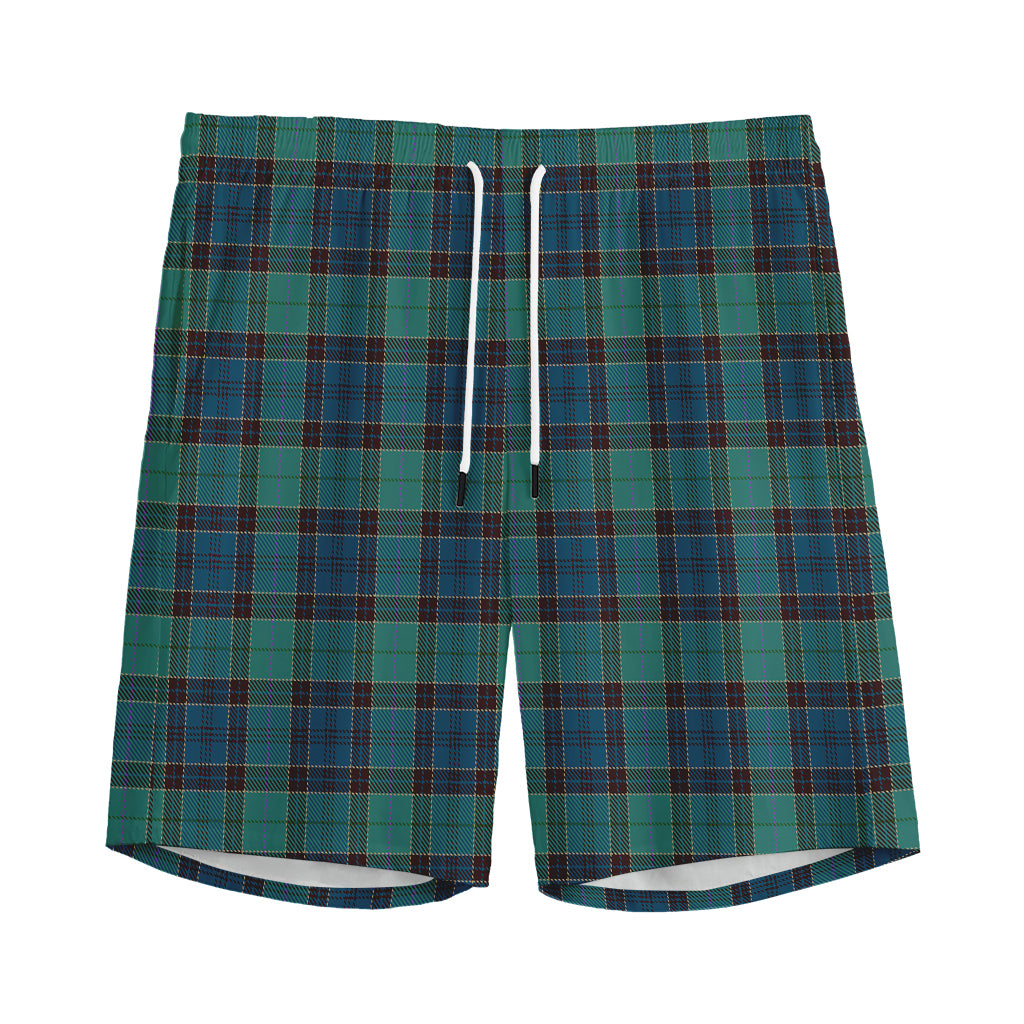 Clan Campbell Tartan Pattern Print Men's Sports Shorts