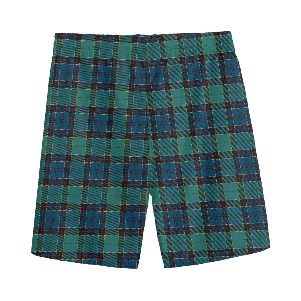 Clan Campbell Tartan Pattern Print Men's Sports Shorts