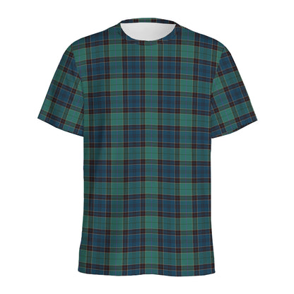 Clan Campbell Tartan Pattern Print Men's Sports T-Shirt