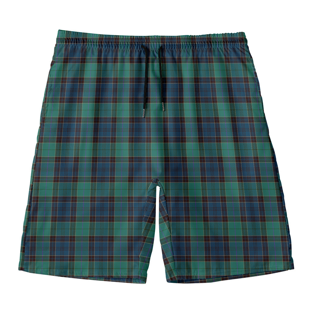 Clan Campbell Tartan Pattern Print Men's Swim Trunks