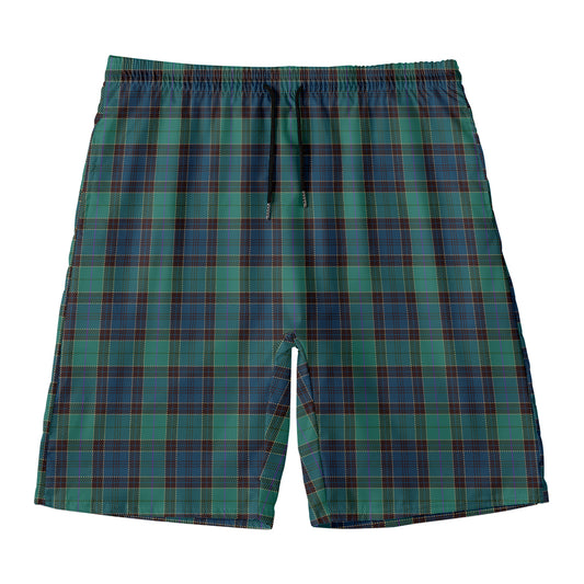 Clan Campbell Tartan Pattern Print Men's Swim Trunks