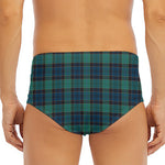Clan Campbell Tartan Pattern Print Men's Triangle Swim Briefs