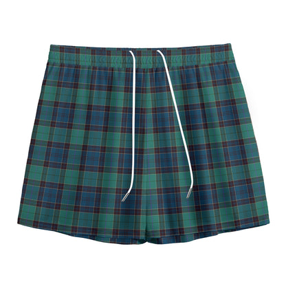 Clan Campbell Tartan Pattern Print Mesh Shorts