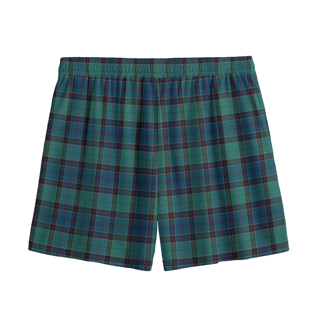 Clan Campbell Tartan Pattern Print Mesh Shorts