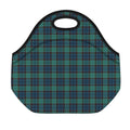 Clan Campbell Tartan Pattern Print Neoprene Lunch Bag
