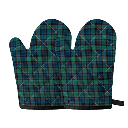 Clan Campbell Tartan Pattern Print Oven Mitts