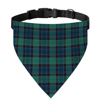 Clan Campbell Tartan Pattern Print Over The Collar Dog Bandana