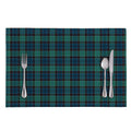 Clan Campbell Tartan Pattern Print Placemat