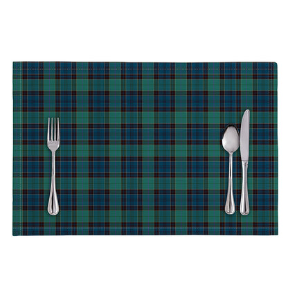 Clan Campbell Tartan Pattern Print Placemat