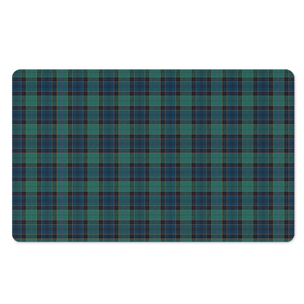 Clan Campbell Tartan Pattern Print Polyester Doormat