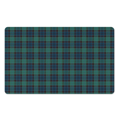 Clan Campbell Tartan Pattern Print Polyester Doormat