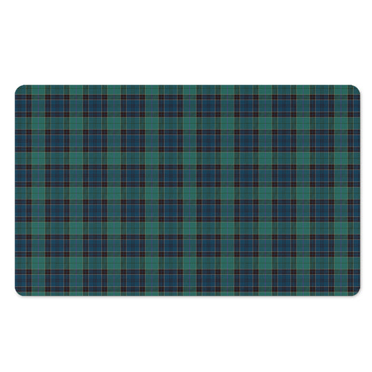 Clan Campbell Tartan Pattern Print Polyester Doormat