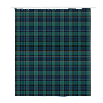 Clan Campbell Tartan Pattern Print Polyester Shower Curtain