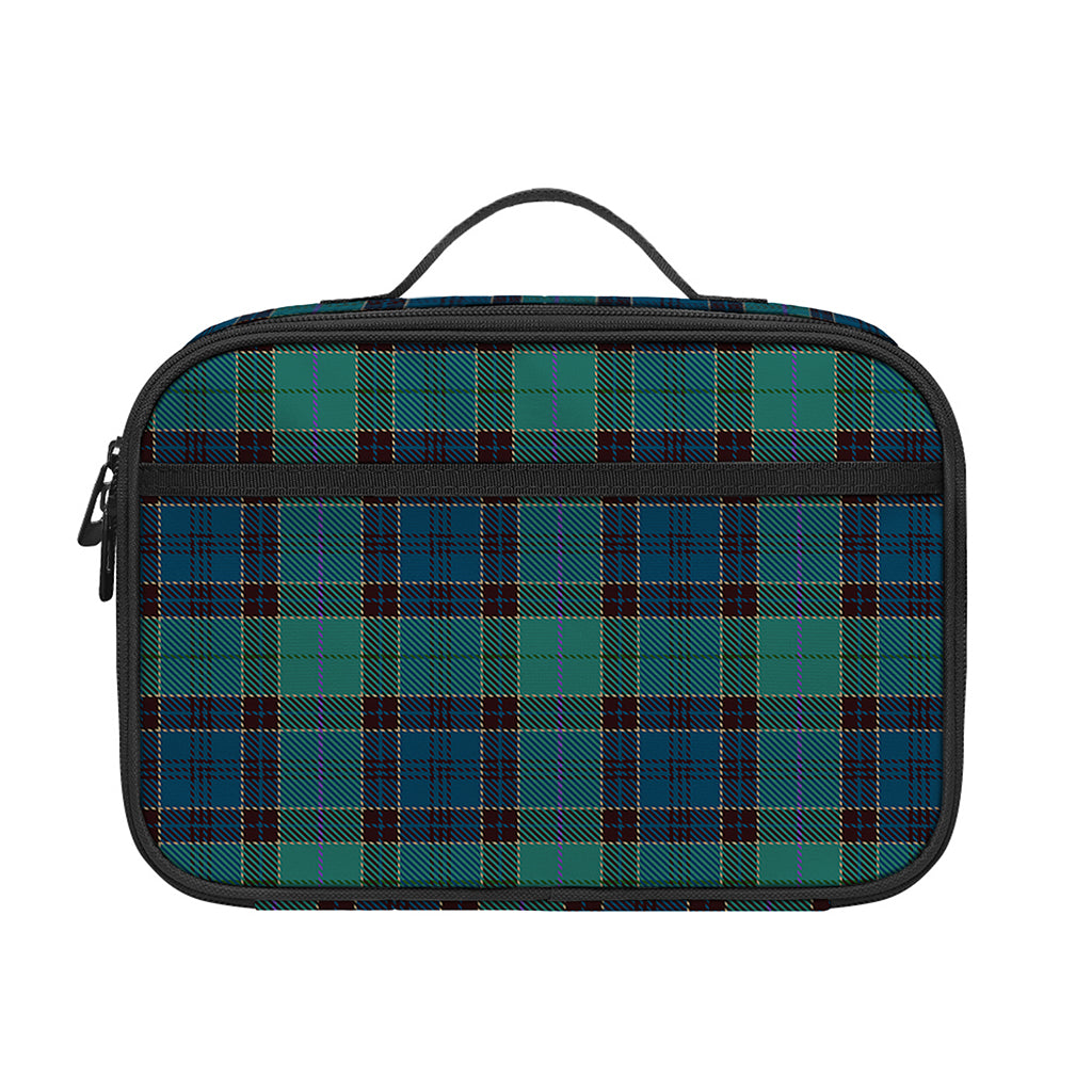 Clan Campbell Tartan Pattern Print Portable Lunch Bag