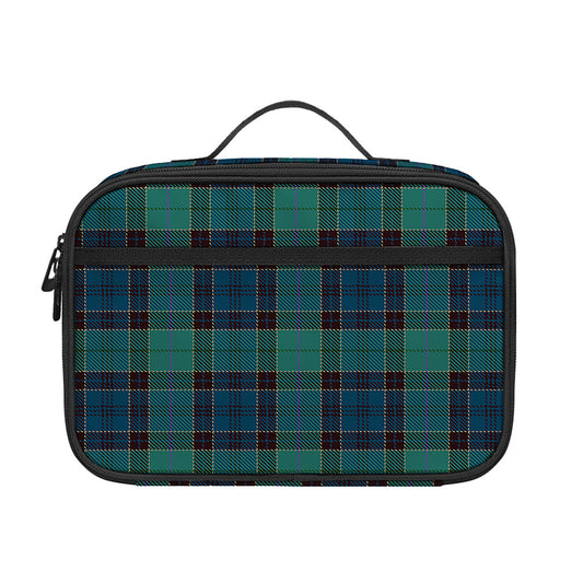 Clan Campbell Tartan Pattern Print Portable Lunch Bag