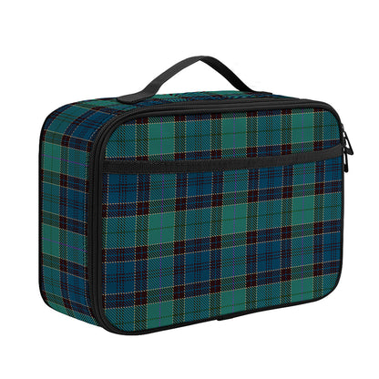 Clan Campbell Tartan Pattern Print Portable Lunch Bag