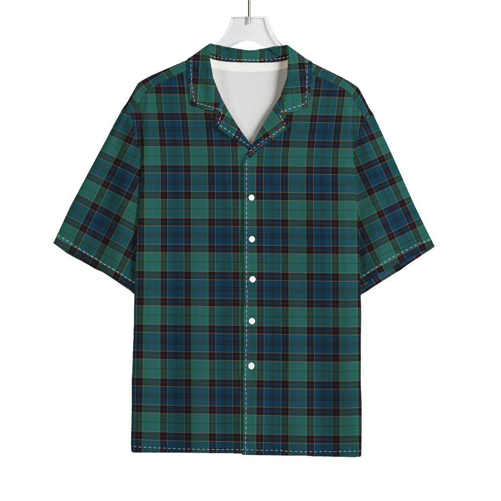 Clan Campbell Tartan Pattern Print Rayon Hawaiian Shirt