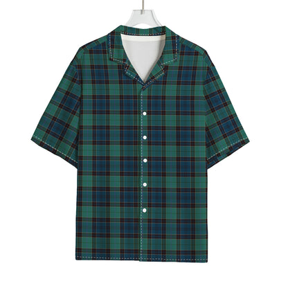 Clan Campbell Tartan Pattern Print Rayon Hawaiian Shirt