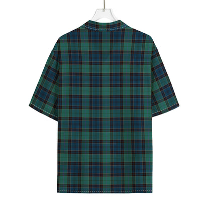 Clan Campbell Tartan Pattern Print Rayon Hawaiian Shirt