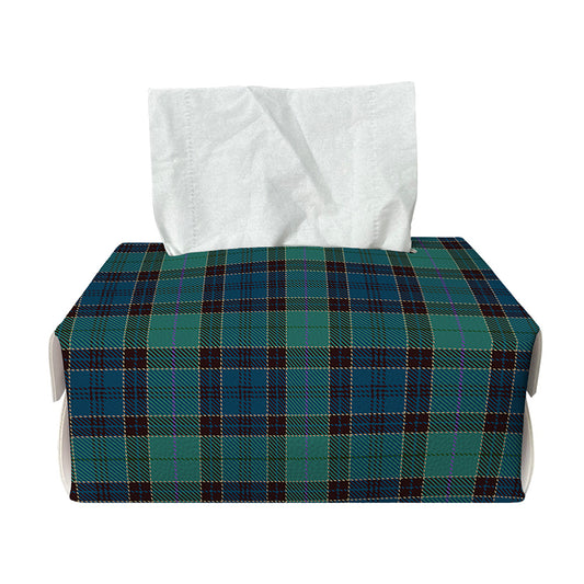 Clan Campbell Tartan Pattern Print Rectangle Tissue Box Cover