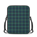 Clan Campbell Tartan Pattern Print Rectangular Crossbody Bag