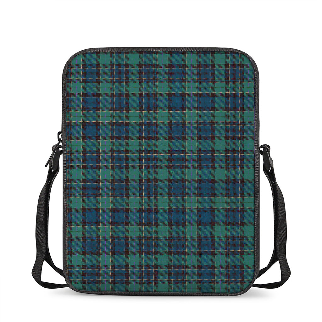 Clan Campbell Tartan Pattern Print Rectangular Crossbody Bag