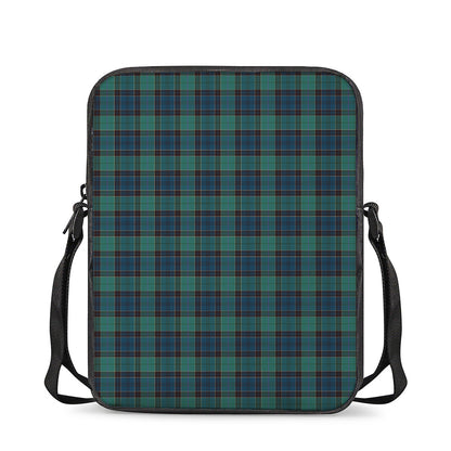 Clan Campbell Tartan Pattern Print Rectangular Crossbody Bag