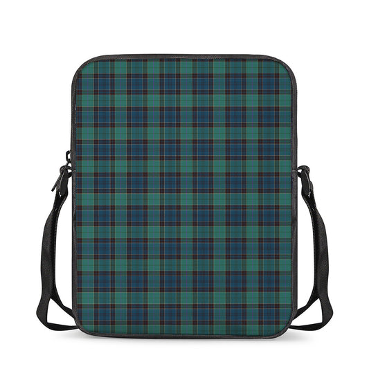 Clan Campbell Tartan Pattern Print Rectangular Crossbody Bag