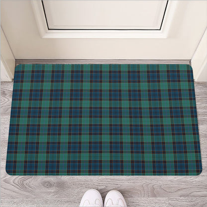 Clan Campbell Tartan Pattern Print Rubber Doormat