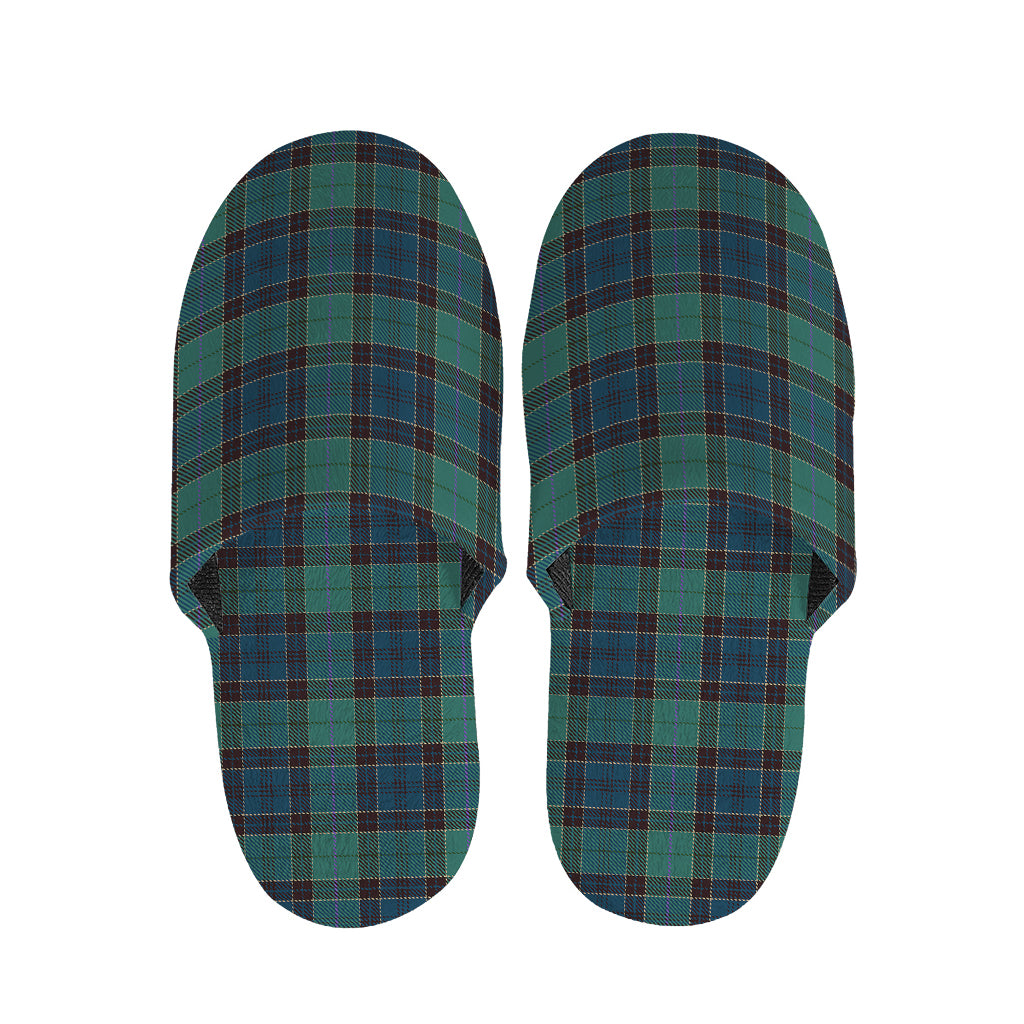Clan Campbell Tartan Pattern Print Slippers