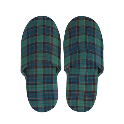 Clan Campbell Tartan Pattern Print Slippers