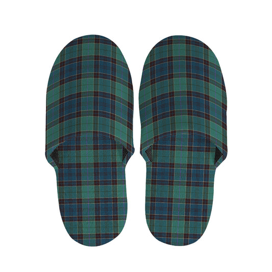 Clan Campbell Tartan Pattern Print Slippers
