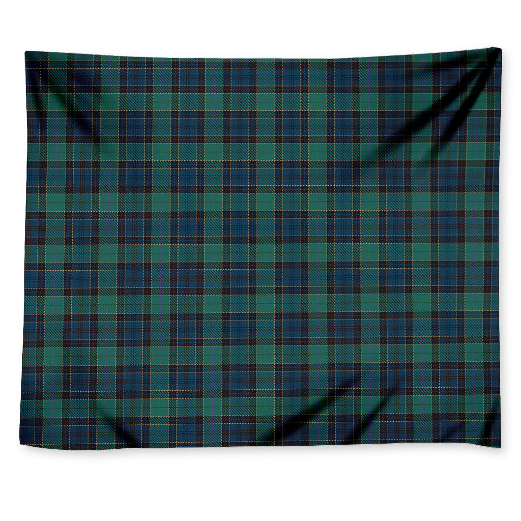 Clan Campbell Tartan Pattern Print Tapestry