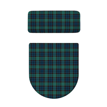 Clan Campbell Tartan Pattern Print Toilet Lid And Tank Cover Set