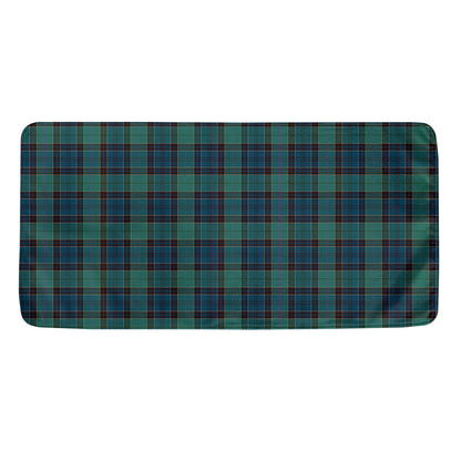 Clan Campbell Tartan Pattern Print Towel