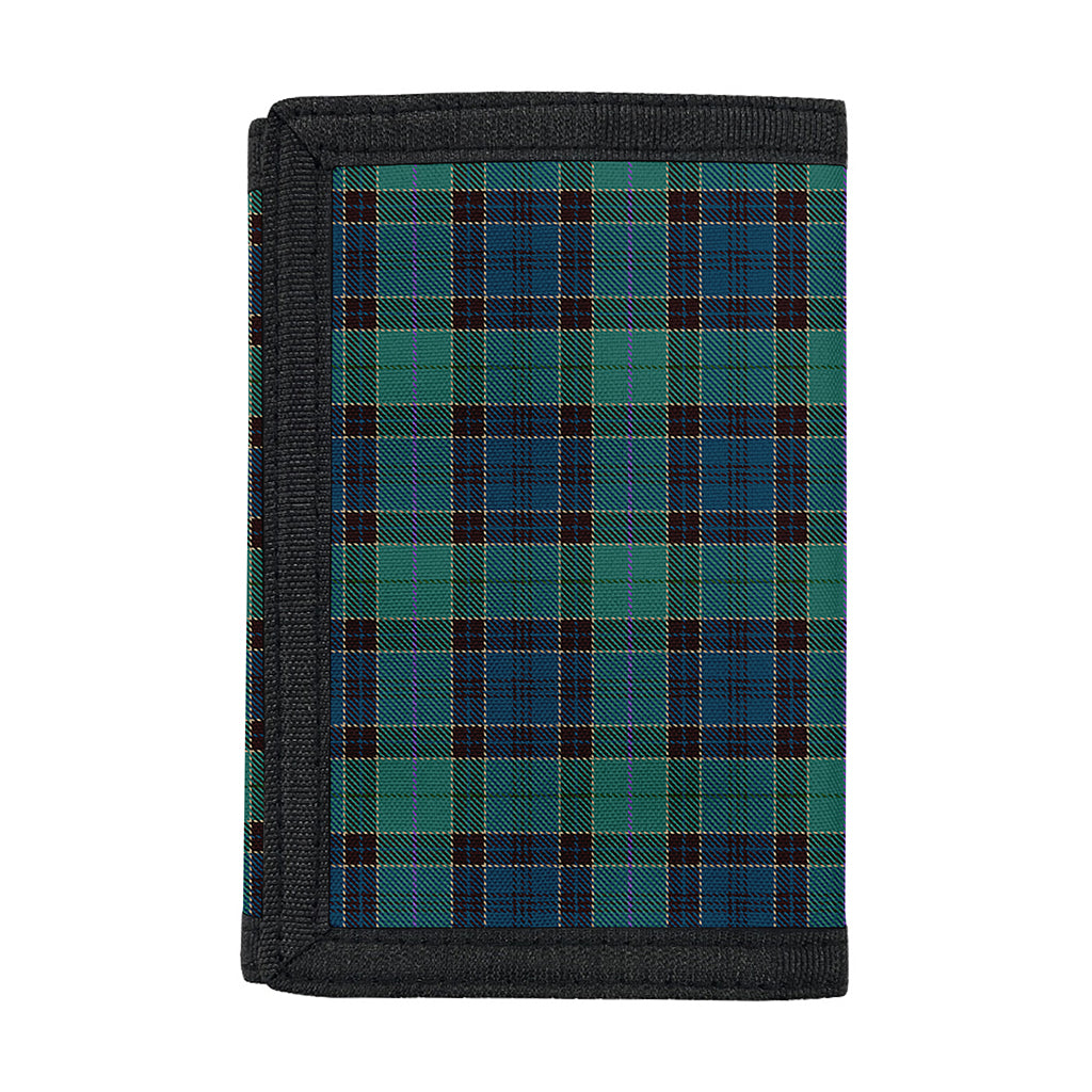 Clan Campbell Tartan Pattern Print Trifold Wallet
