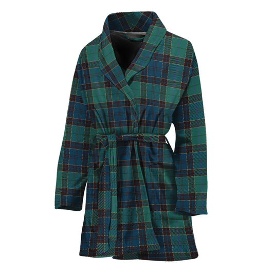 Clan Campbell Tartan Pattern Print Women's Bathrobe