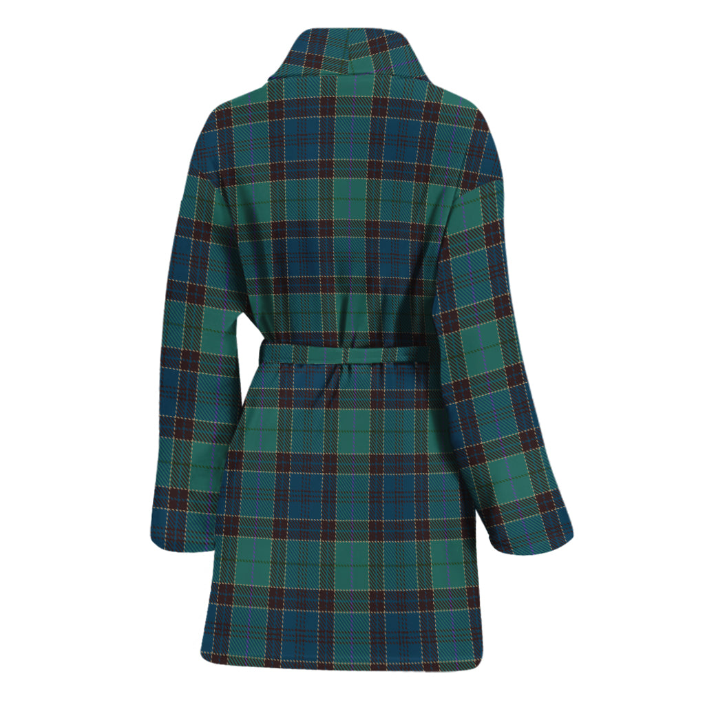Clan Campbell Tartan Pattern Print Women's Bathrobe