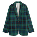 Clan Campbell Tartan Pattern Print Women's Blazer