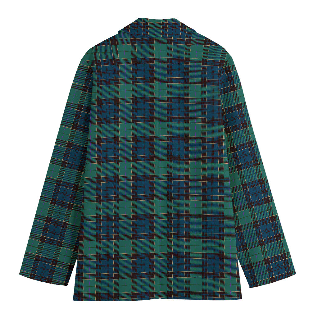 Clan Campbell Tartan Pattern Print Women's Blazer