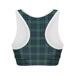 Clan Campbell Tartan Pattern Print Women's Sports Bra