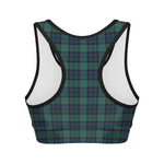 Clan Campbell Tartan Pattern Print Women's Sports Bra