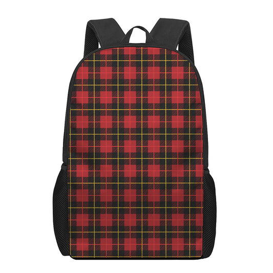 Clan Macqueen Tartan Pattern Print 17 Inch Backpack