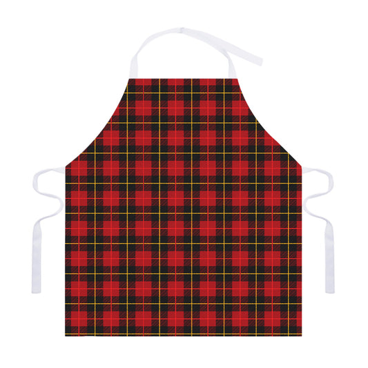 Clan Macqueen Tartan Pattern Print Adjustable Apron