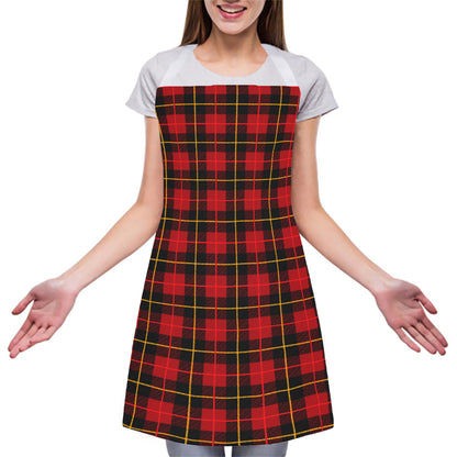 Clan Macqueen Tartan Pattern Print Adjustable Apron