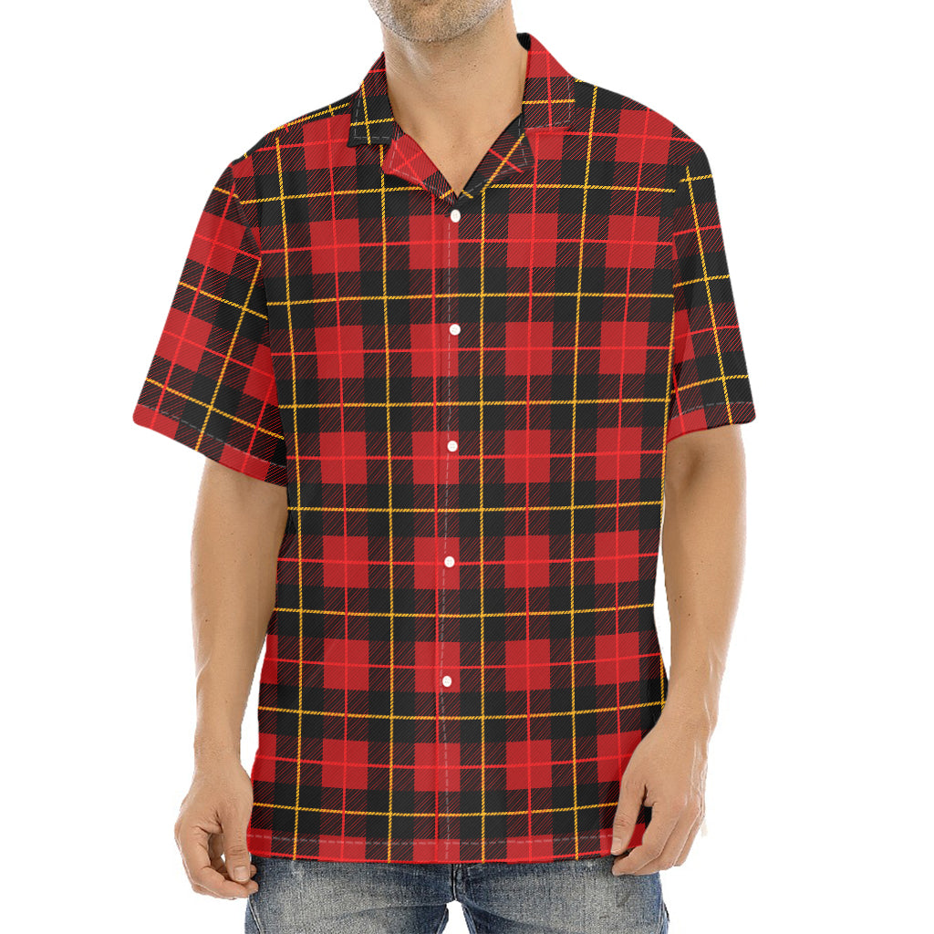Clan Macqueen Tartan Pattern Print Aloha Shirt